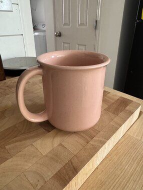 Vintage Crown Corning Pink Stoneware Mug